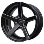 Neo Wheels - Product 15X7 TECHNO 4X100 BLACK MILLED (BOX TYPE) Of TECHNO Wheel
