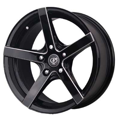 Neo Wheels - Product 16X7 TECHNO 5X114.3 BLACK MILLED (BOX TYPE) Of TECHNO Wheel